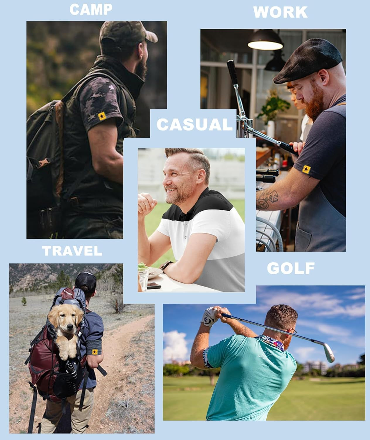 Black Polo Shirts for Men Golf Shirts Short Sleeve Collared Casual Stylish Shirts 3XL