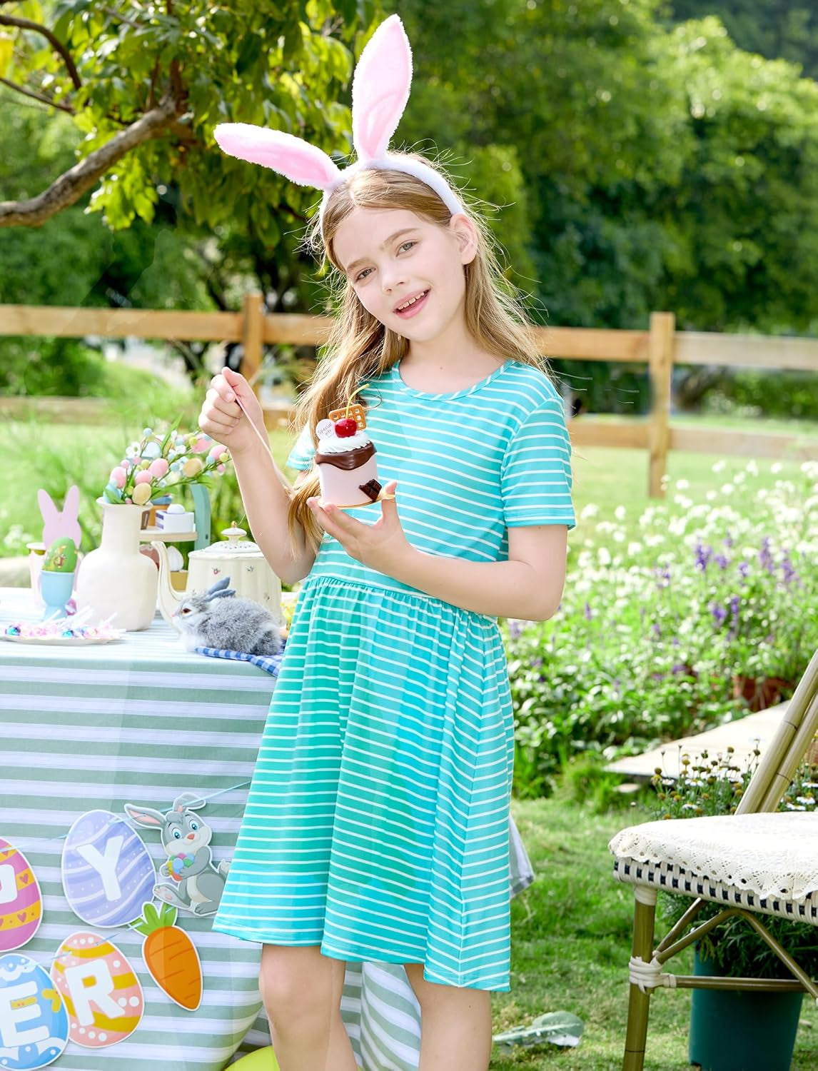 Toddler Girl Floral Skater Multipack Dresses 3-Pack Polka Dots Short Sleeve Priness A-Line Dress