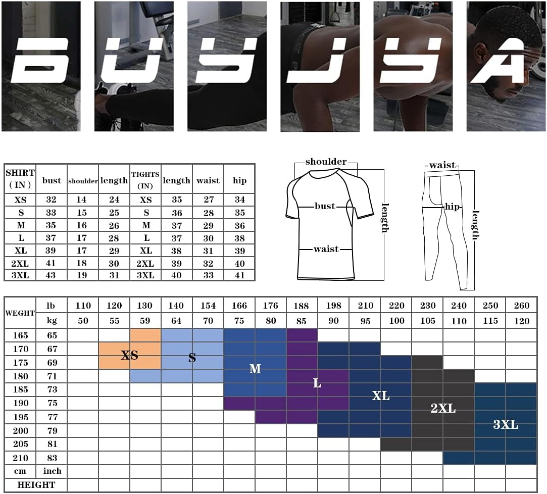 5Pcs Men'S Compression Pants Shirt Top Long Sleeve Jacket Athletic Sets Gym Clothing Mens Workout