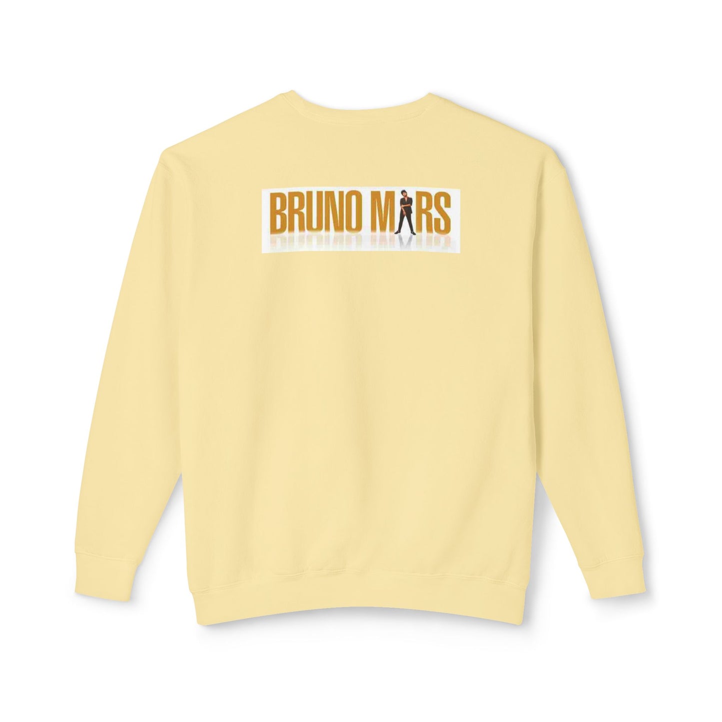 Bruno Mars Inspired Unisex Lightweight Crewneck Sweatshirt - Music Lover Gift, Casual Wear, Concert Outfit, Fan Merchandise, Trendy Apparel