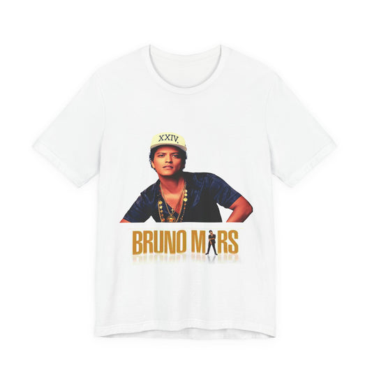 Bruno Mars Unisex Jersey Tee, Music Lover Gift, Concert Apparel, Casual Wear, Fan Merch, Birthday Present