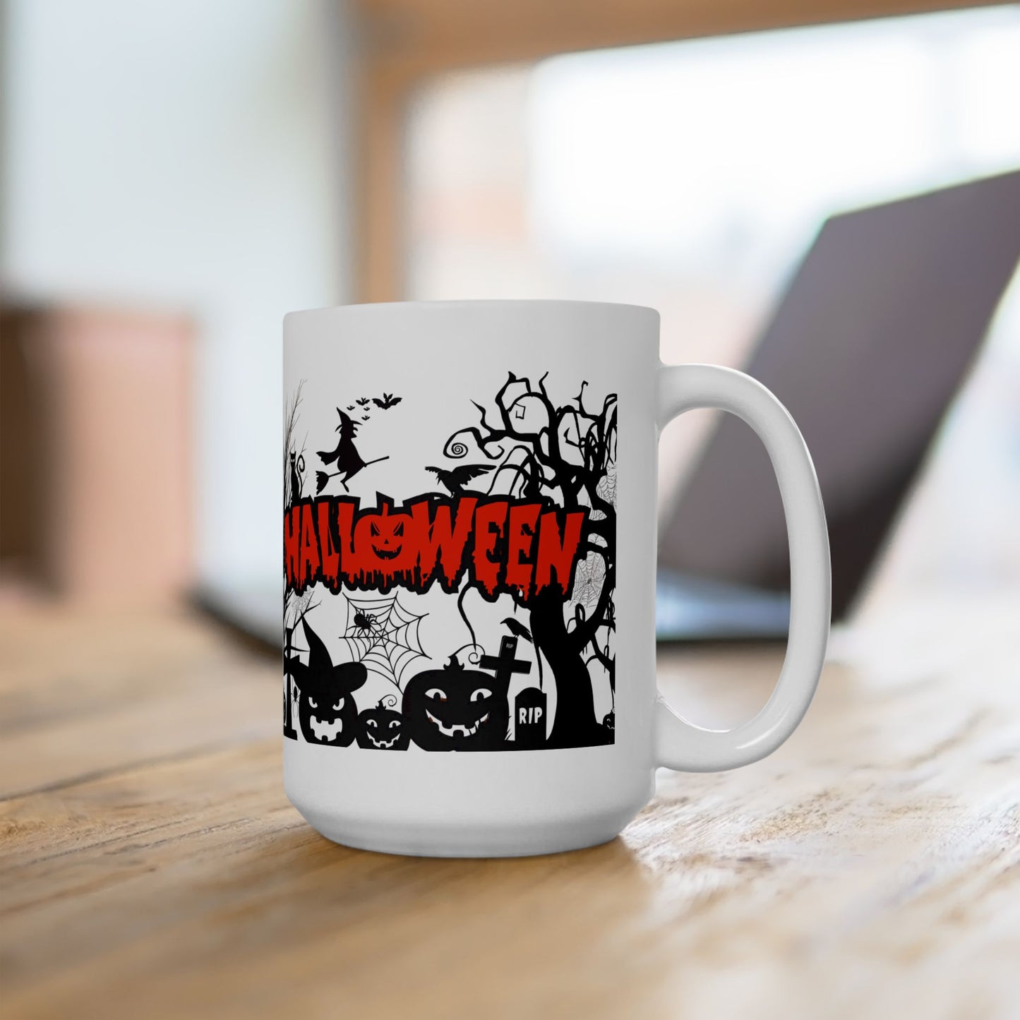 Spooktacular Halloween Ceramic Mug, Halloween Decor, Trick-or-Treat Gift, Coffee Cup, Autumn Vibes, Pumpkin Lovers