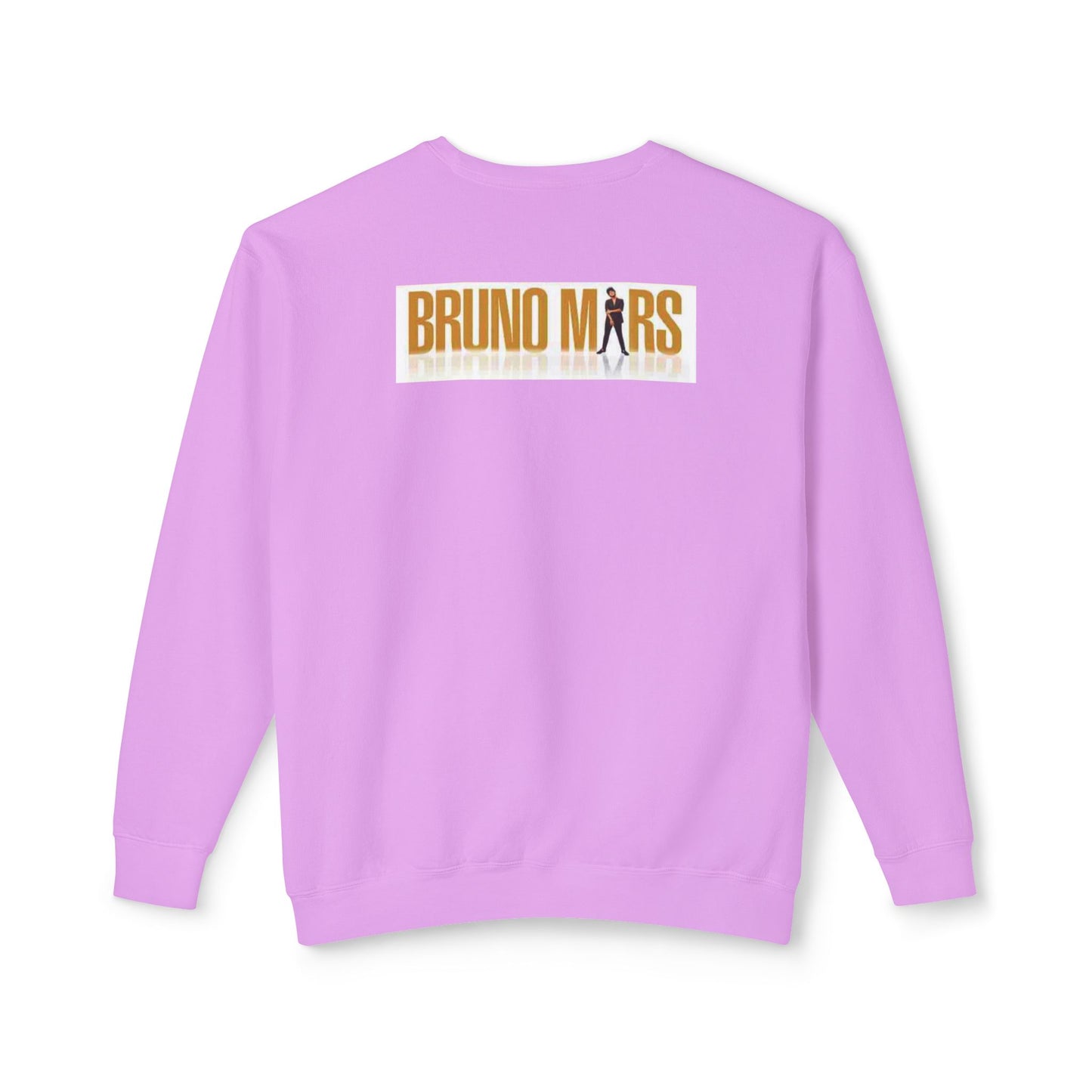 Bruno Mars Inspired Unisex Lightweight Crewneck Sweatshirt - Music Lover Gift, Casual Wear, Concert Outfit, Fan Merchandise, Trendy Apparel