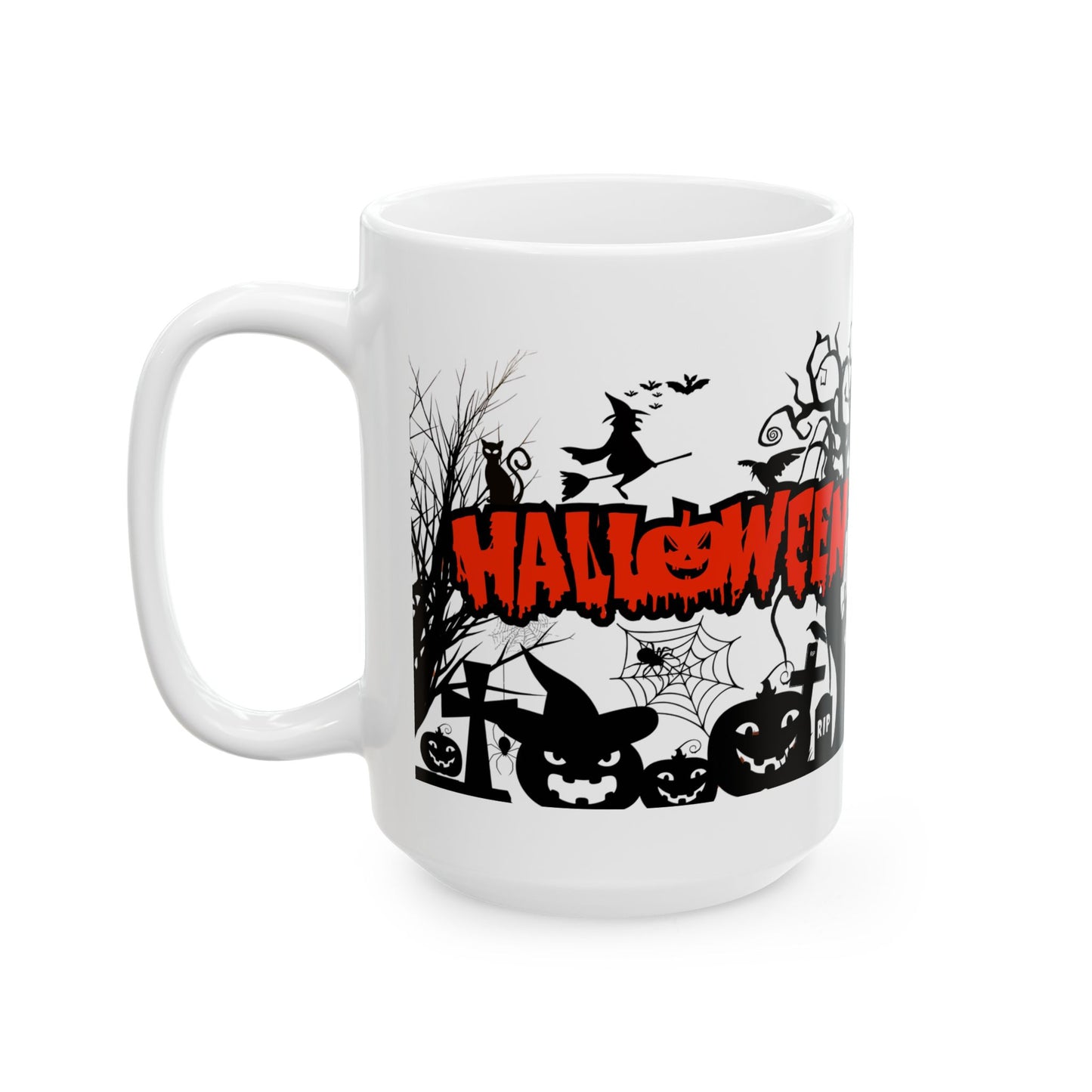 Spooktacular Halloween Ceramic Mug, Halloween Decor, Trick-or-Treat Gift, Coffee Cup, Autumn Vibes, Pumpkin Lovers
