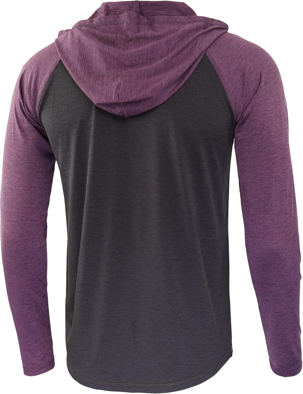 Men'S Performance Long Sleeve Quick Dry Tagless Athletic Hooded Active Running Workout Henley Shirts