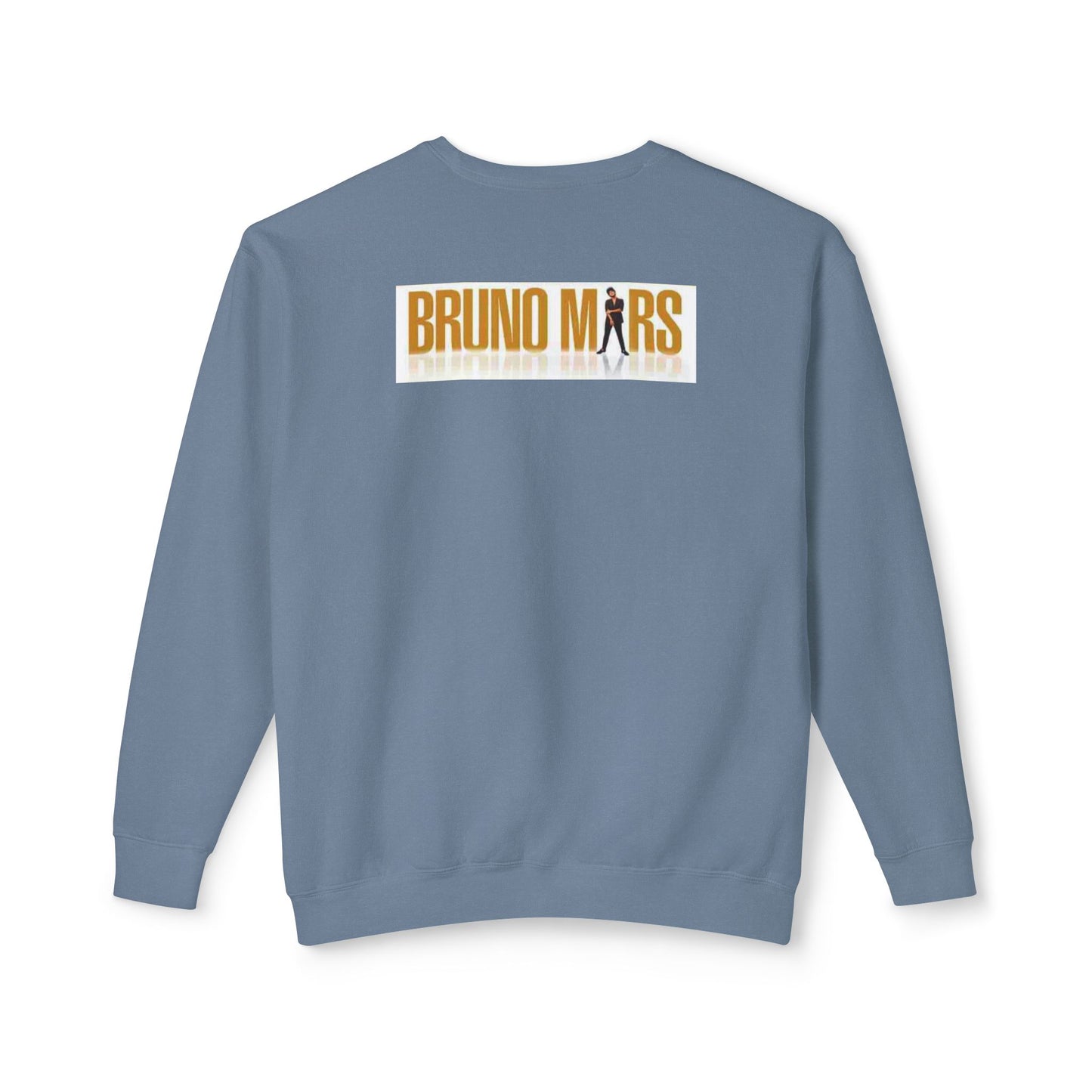 Bruno Mars Inspired Unisex Lightweight Crewneck Sweatshirt - Music Lover Gift, Casual Wear, Concert Outfit, Fan Merchandise, Trendy Apparel