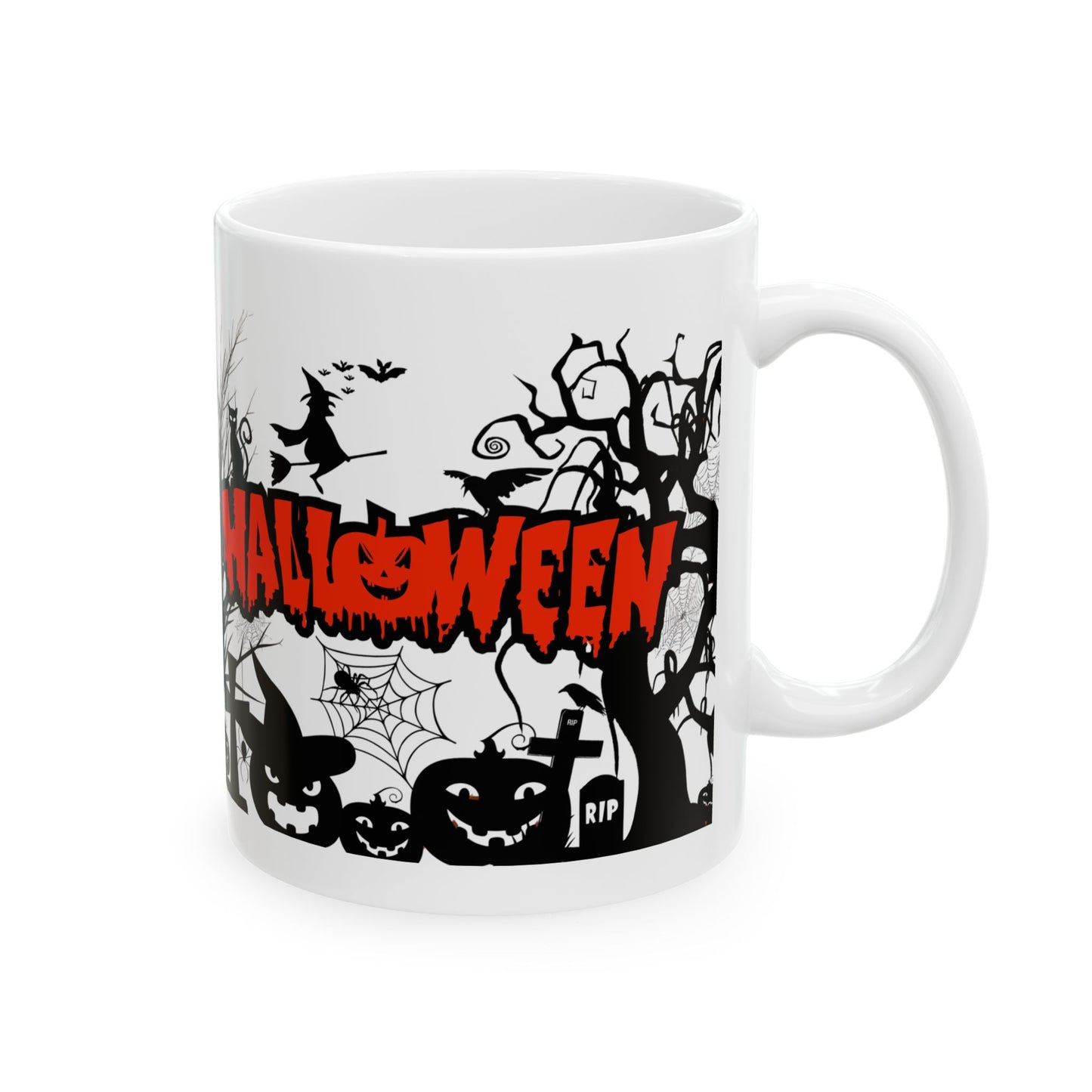 Spooktacular Halloween Ceramic Mug, Halloween Decor, Trick-or-Treat Gift, Coffee Cup, Autumn Vibes, Pumpkin Lovers