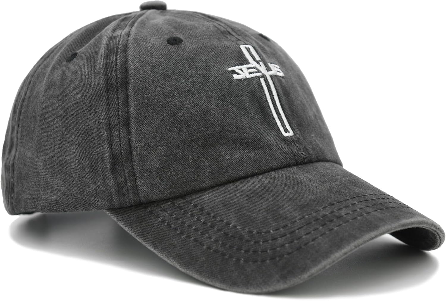 Christian Jesus Cross Hat, Embroidered Baseball Cap for Men Women