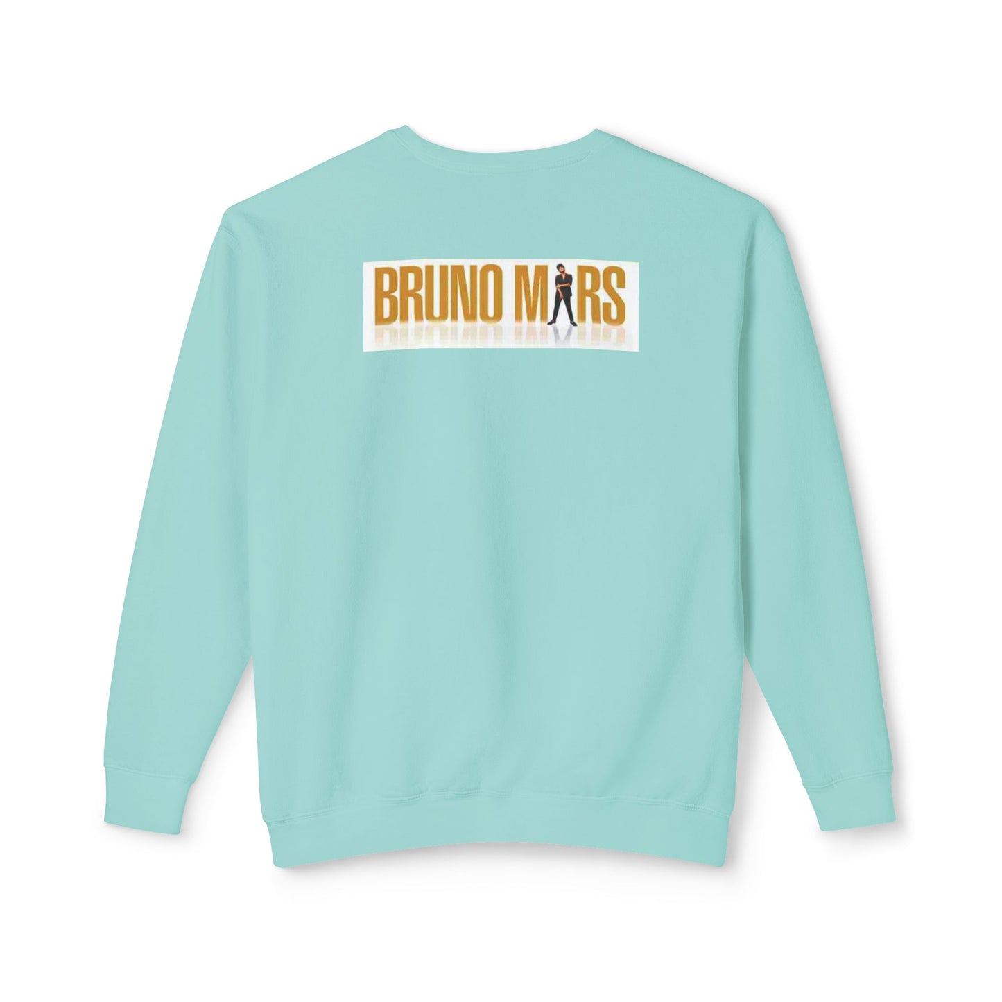 Bruno Mars Inspired Unisex Lightweight Crewneck Sweatshirt - Music Lover Gift, Casual Wear, Concert Outfit, Fan Merchandise, Trendy Apparel