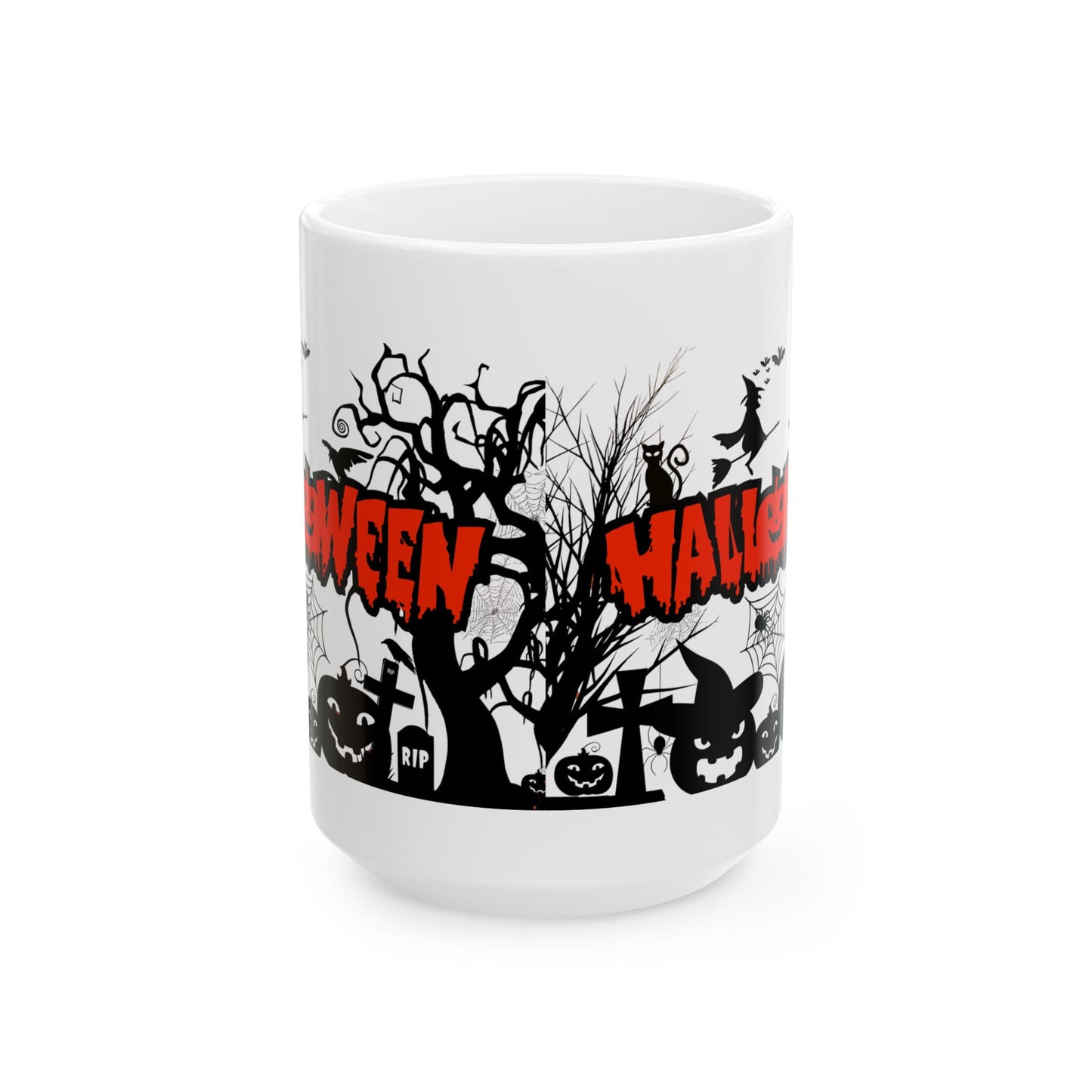 Spooktacular Halloween Ceramic Mug, Halloween Decor, Trick-or-Treat Gift, Coffee Cup, Autumn Vibes, Pumpkin Lovers