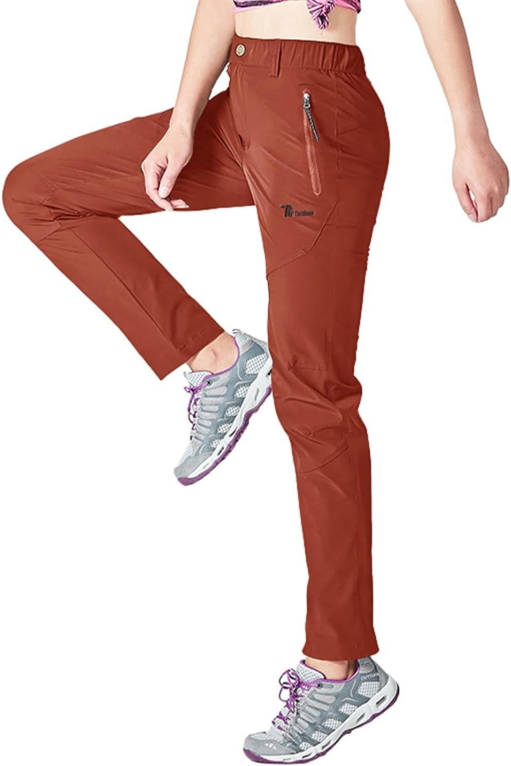 Women'S Outdoor Hiking Pants Lightweight Quick Dry Water Resistant Mountain Trouser