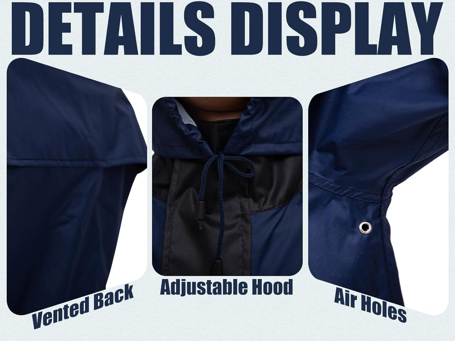 Rain Suits for Men Women Waterproof Hi-Vis Rain Gear Durable Oxford Rain Jacket Coat with Pants