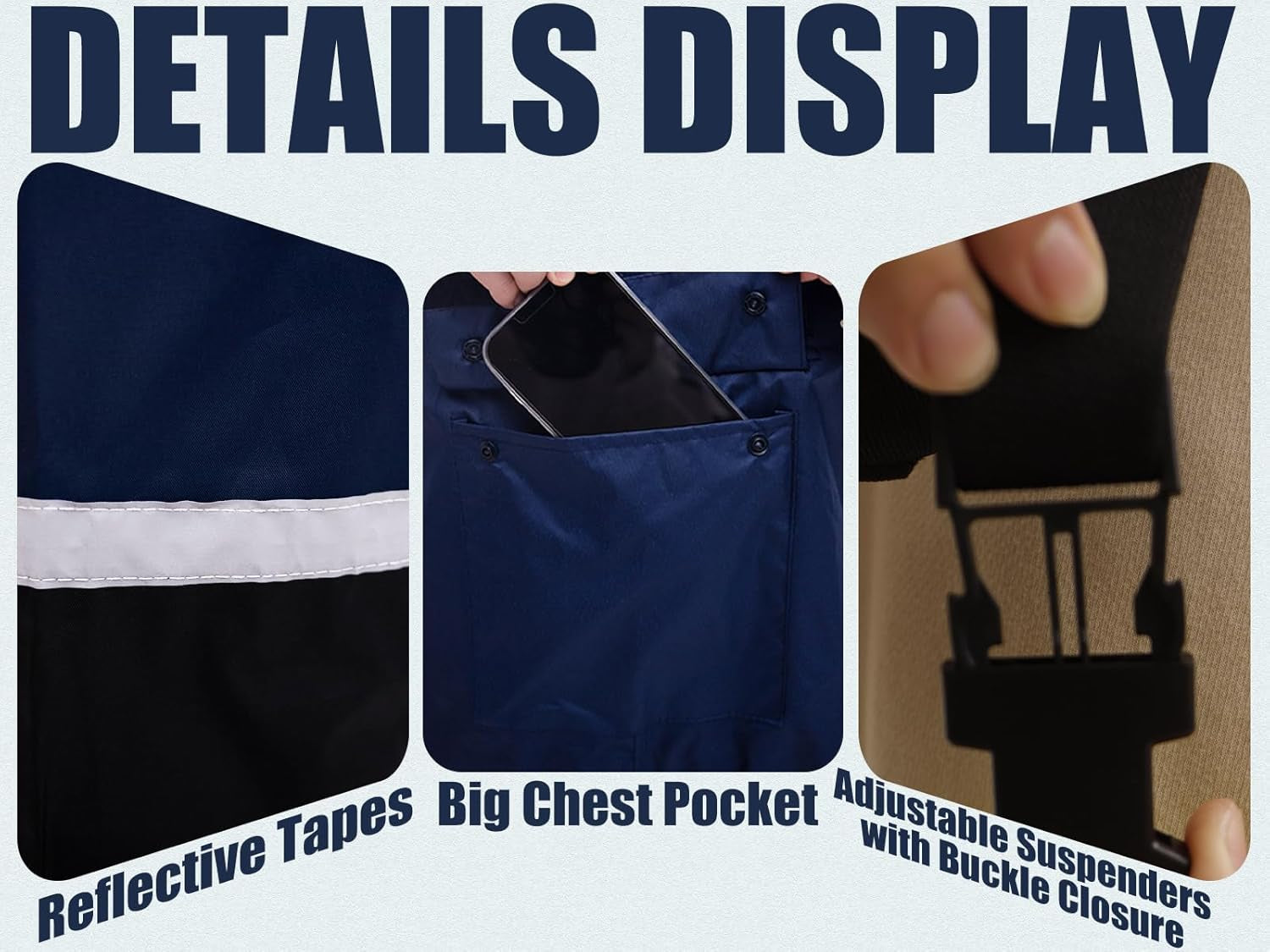 Rain Suits for Men Women Waterproof Hi-Vis Rain Gear Durable Oxford Rain Jacket Coat with Pants