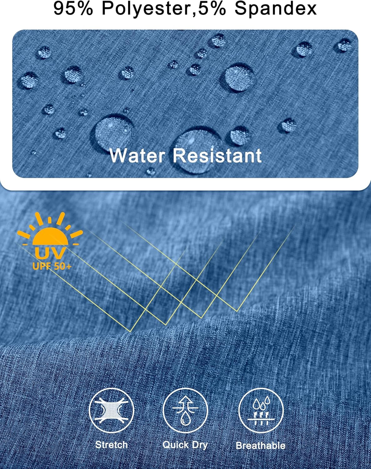 Women'S Stretch Quick Dry Shorts for Hiking, Camping, Travel