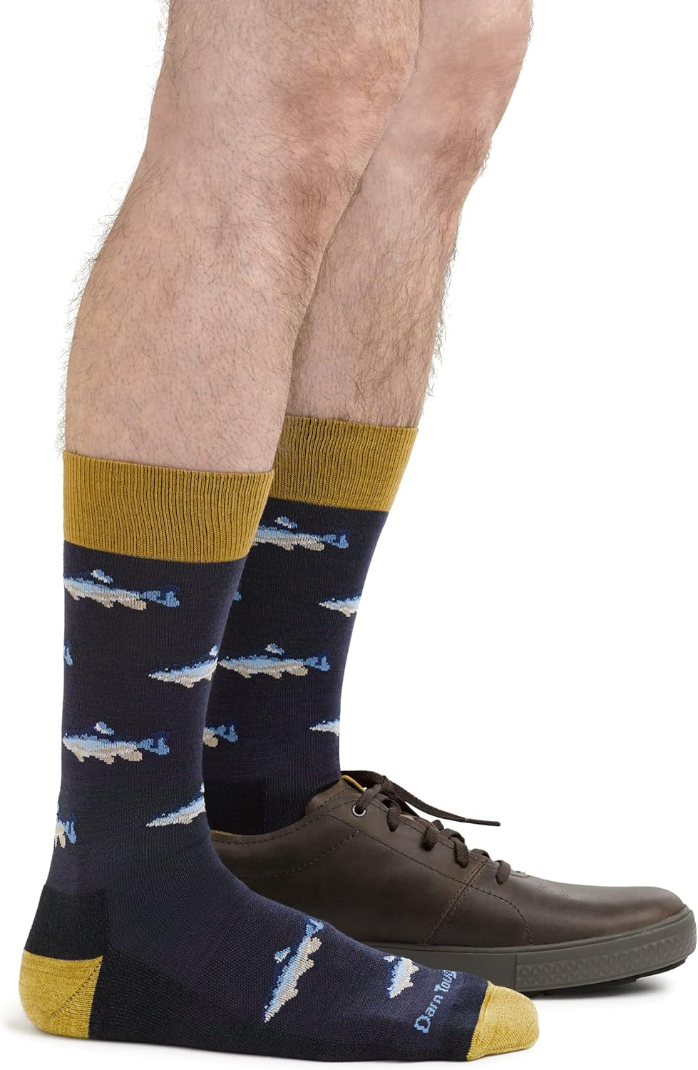 Men'S Spey Fly Crew Lightweight with Cushion Lifestyle Sock (Style 6085) -