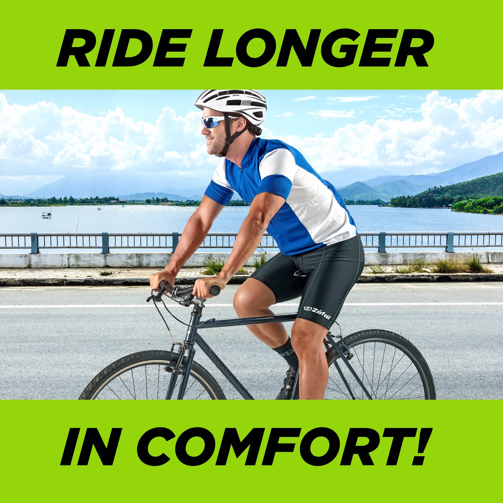 Comfort Bike Shorts (Unisex, Black, L-XL, 32-36"), Other Sizes Available