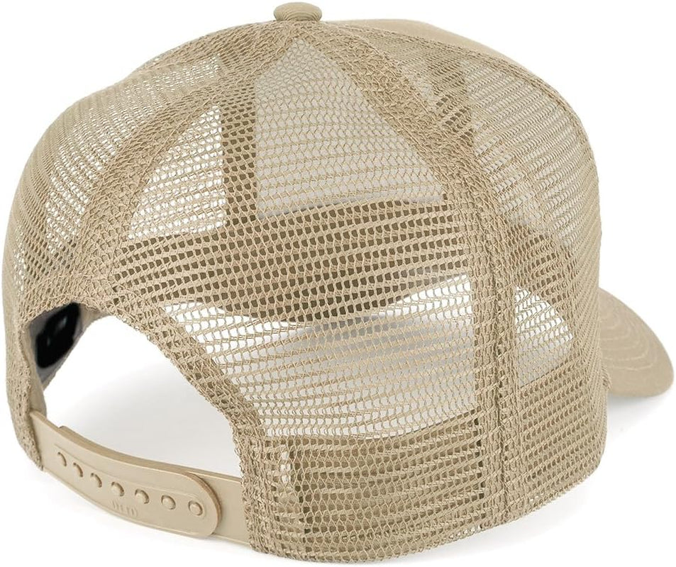 XXL Oversize Black Grey USA Flag Patch Mesh Back Trucker Baseball Cap