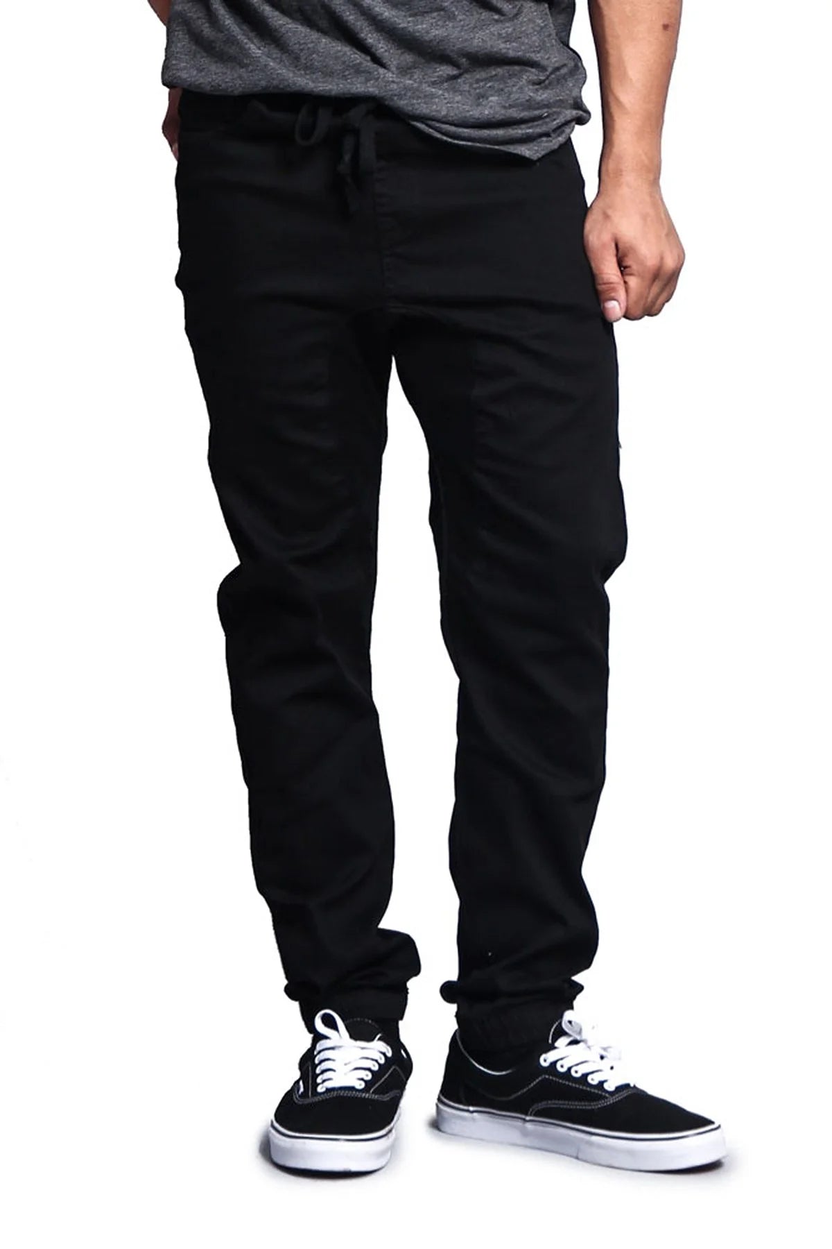 Men'S Drop Crotch Stretch Jogger Twill Pants, up to 5X
