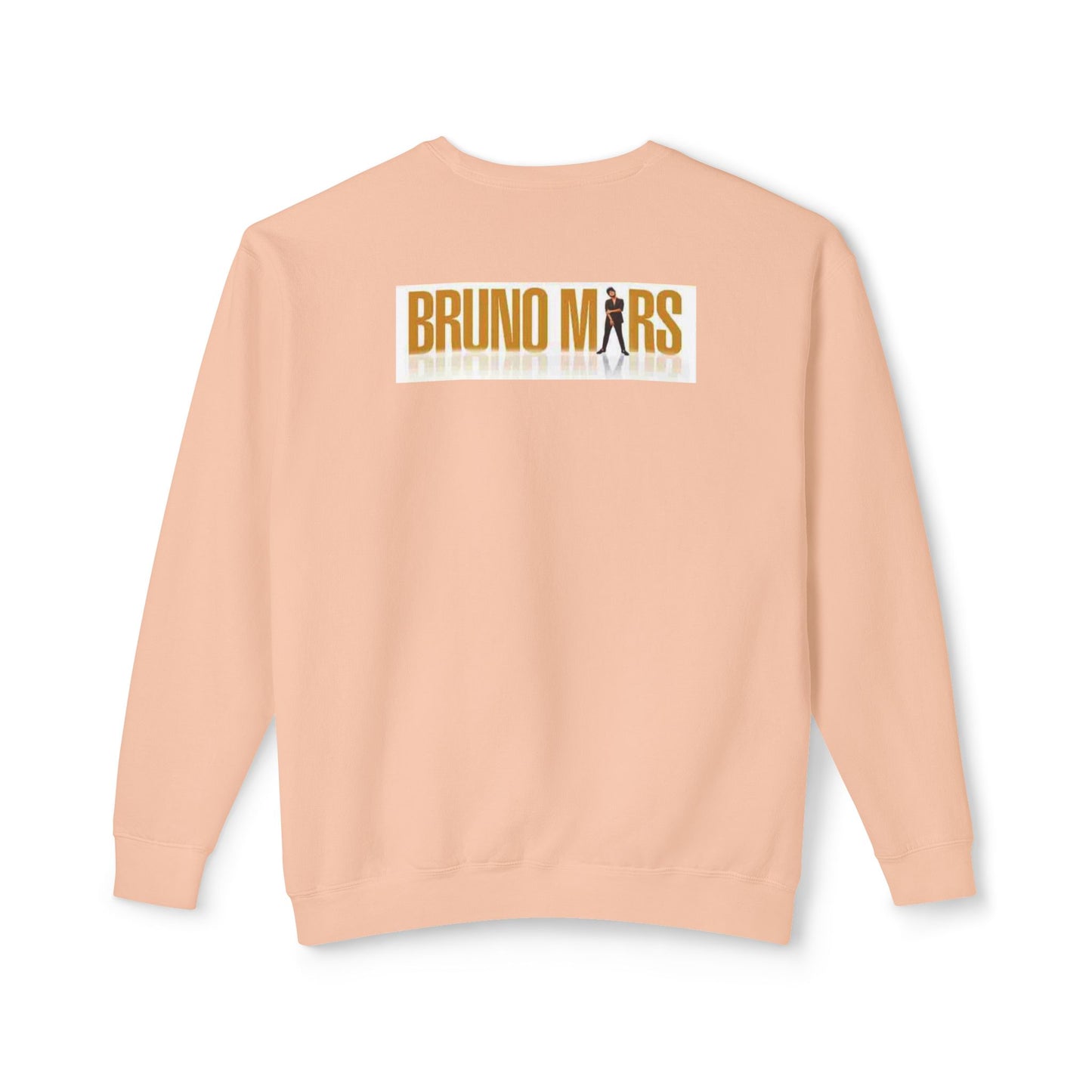 Bruno Mars Inspired Unisex Lightweight Crewneck Sweatshirt - Music Lover Gift, Casual Wear, Concert Outfit, Fan Merchandise, Trendy Apparel