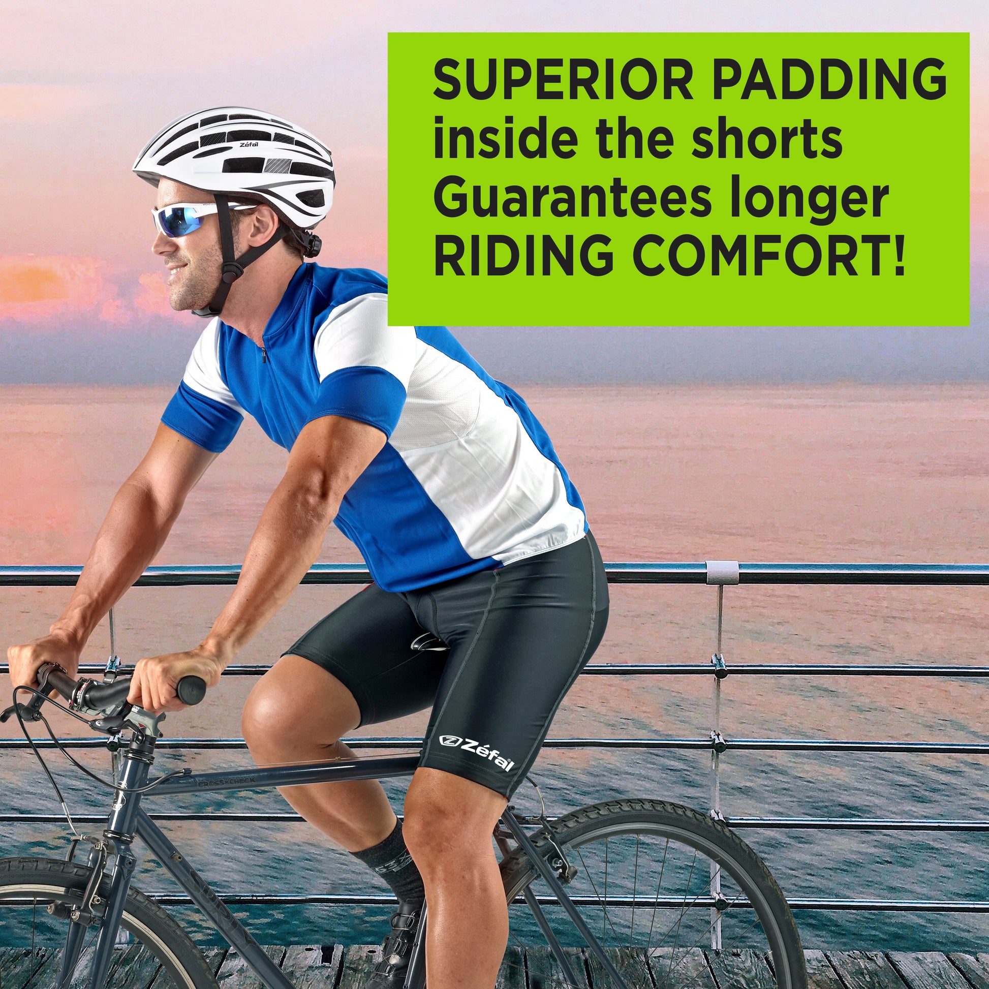 Comfort Bike Shorts (Unisex, Black, L-XL, 32-36"), Other Sizes Available