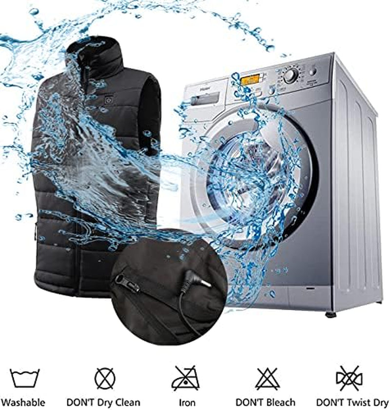 Heated Vest for Men and Boys,7.4V Battery Pack Adjustable Electric Warm Lightweight Hunting Jacket