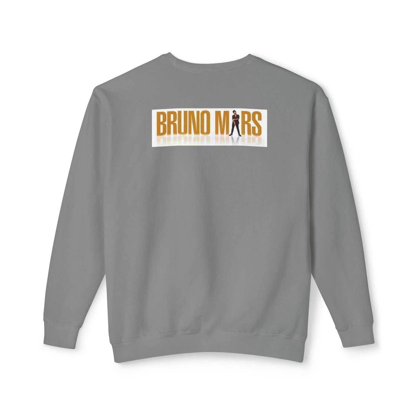 Bruno Mars Inspired Unisex Lightweight Crewneck Sweatshirt - Music Lover Gift, Casual Wear, Concert Outfit, Fan Merchandise, Trendy Apparel