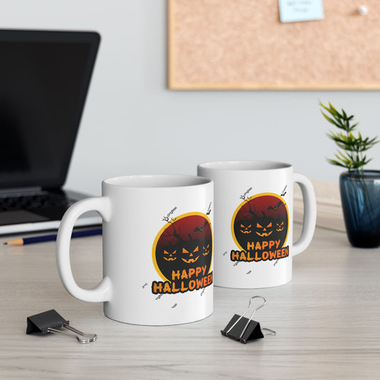 Spooky Halloween Ceramic Mug - Perfect for Coffee Lovers, Halloween Gifts, Holiday Decor, Pumpkin Spice, Witchy Vibes