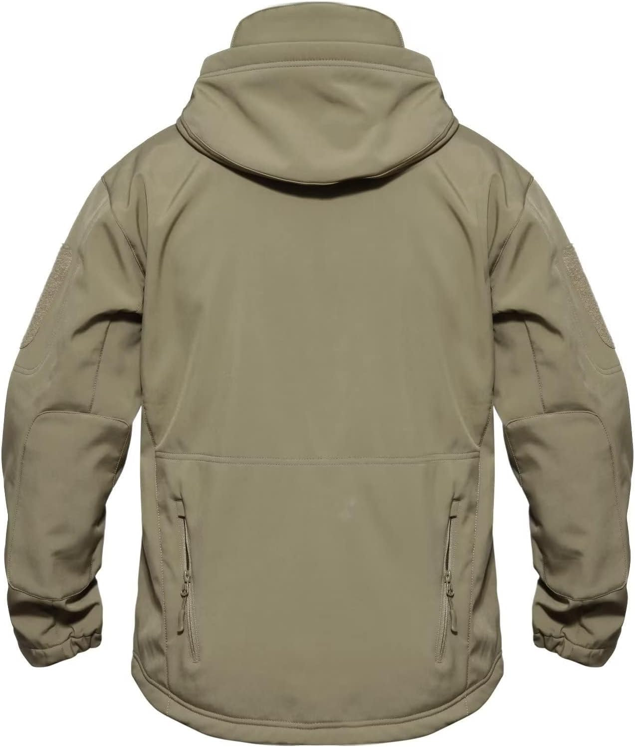 Men'S Tactical Jacket 7 Pockets Performance Fleece Lined Water Resistant Soft Shell Winter Coats