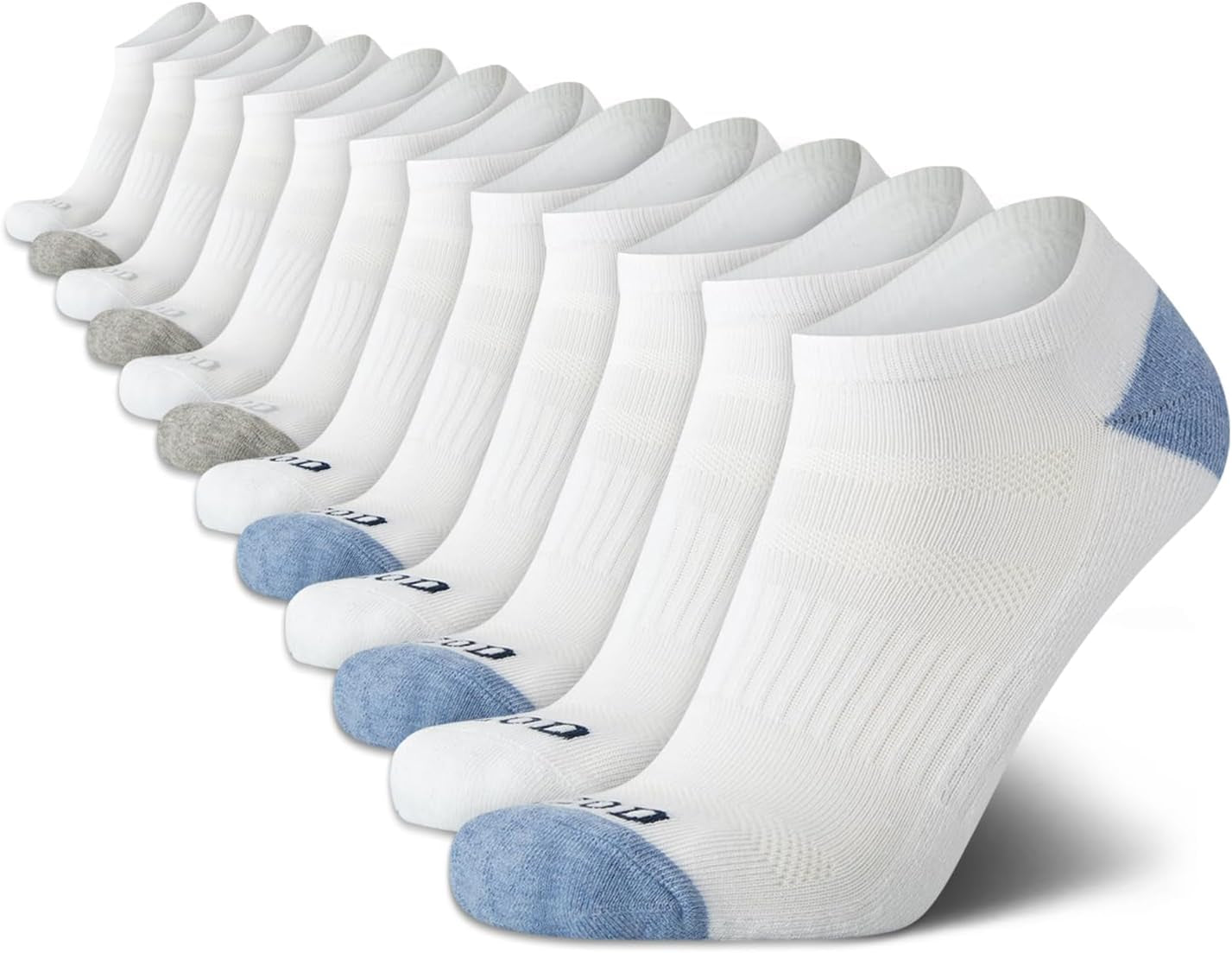 Men'S Low Cut Socks - 12 Pack Athletic No Show Socks for Men (6-12.5)