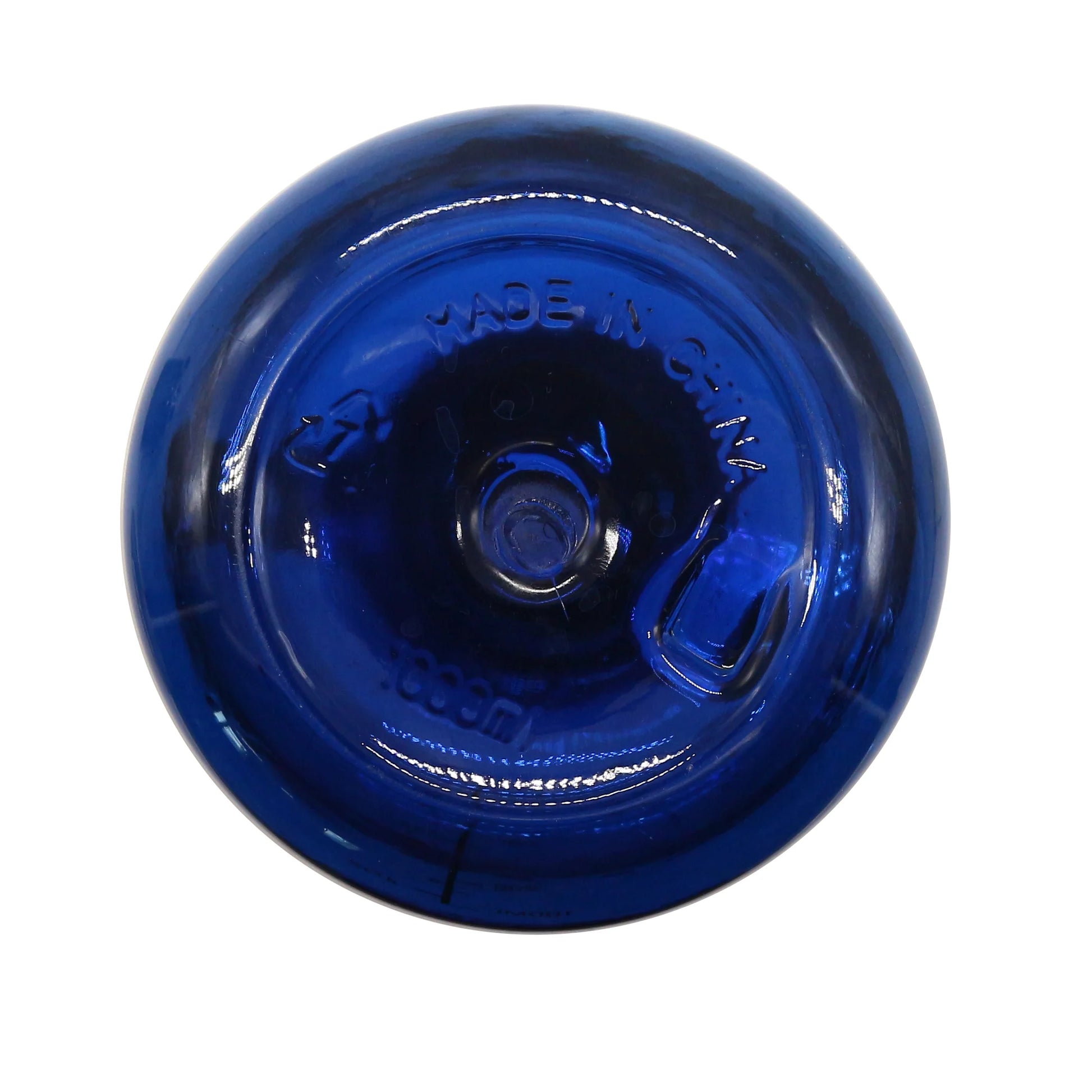 32 Oz Blue Plastic Water Bottle with Wide Mouth and Flip-Top Lid