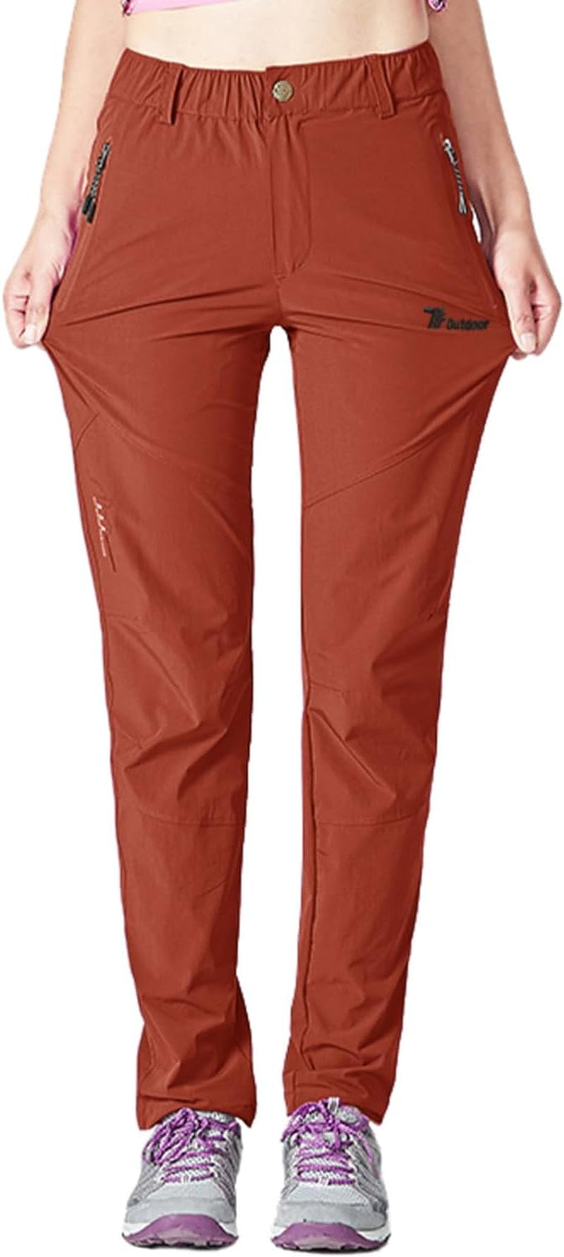 Women'S Outdoor Hiking Pants Lightweight Quick Dry Water Resistant Mountain Trouser