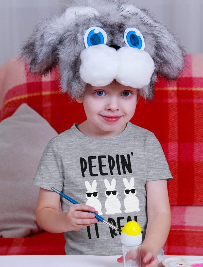 Hip Hop Harry Bunny Girls Boys Easter Shirt Peepin Bunnies Infant Toddler Kids T-Shirt Toddler Kids T-Shirt