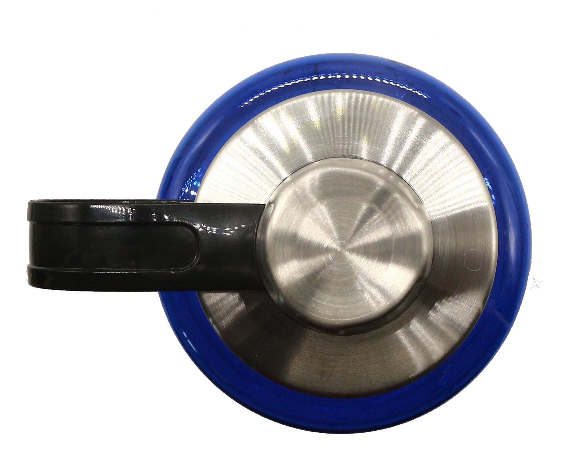 32 Oz Blue Plastic Water Bottle with Wide Mouth and Flip-Top Lid