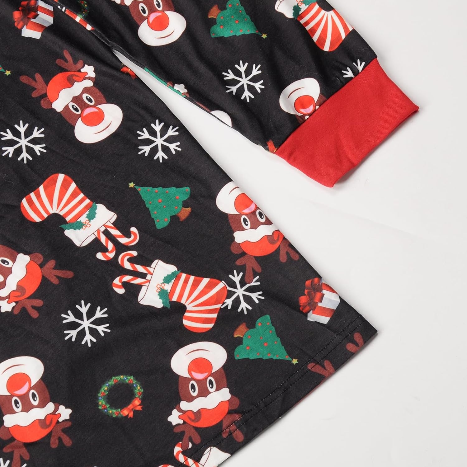 Christmas Pajamas for Family Matching Family Pajamas Sets Xmas Elk Reindeer Print Family Xmas Sleepwear Set