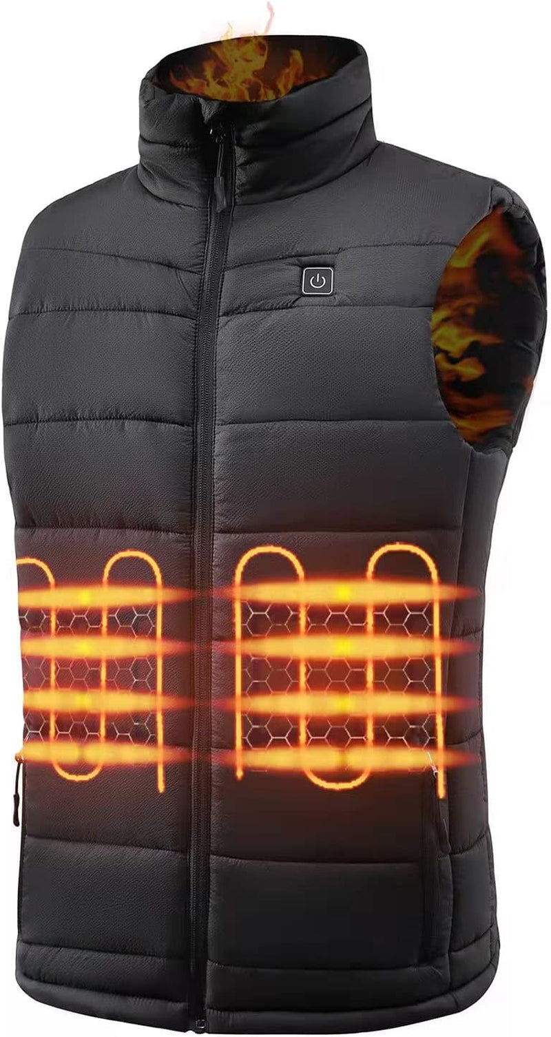 Heated Vest for Men and Boys,7.4V Battery Pack Adjustable Electric Warm Lightweight Hunting Jacket