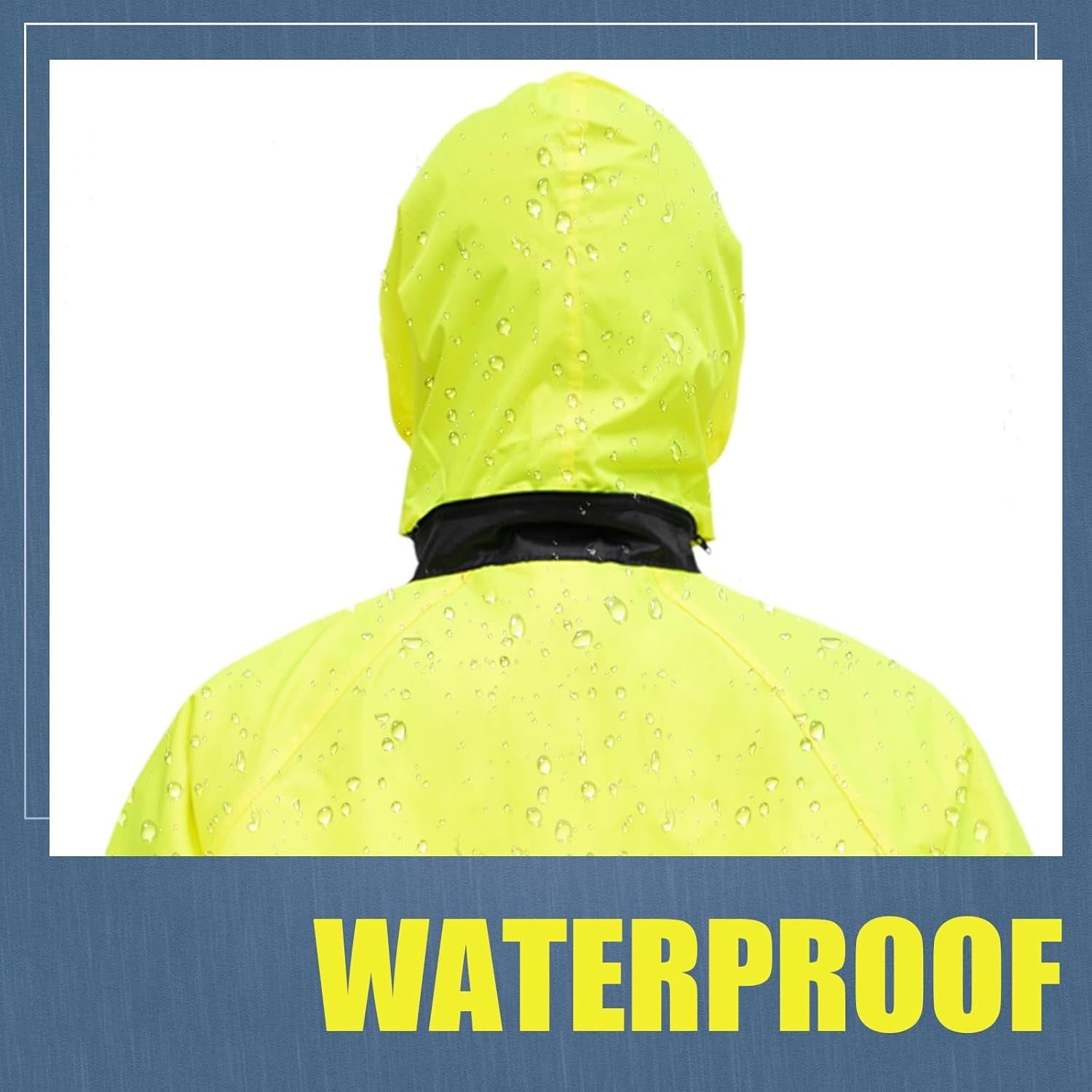 Waterproof Breathable Suits for Men - Durable Oxford Rain Jacket Coat with Pants