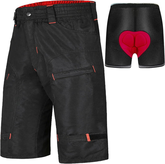 The Single Tracker-Mountain Bike Cargo Shorts, with G-Tex Padded Undershorts