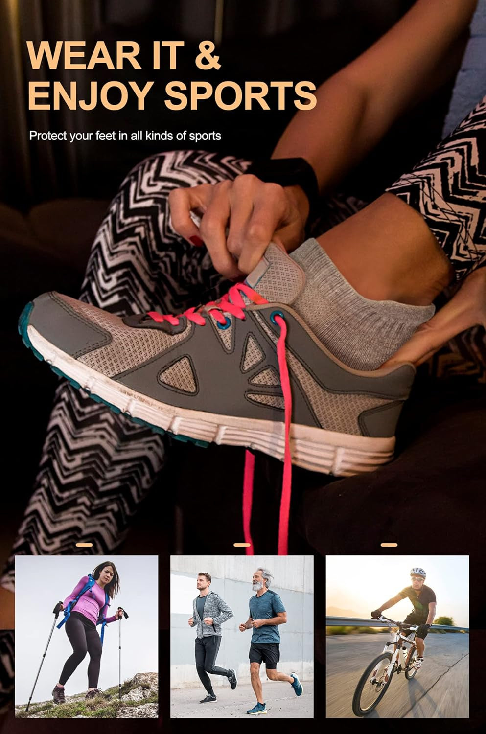 6 Pairs Ankle Athletic Running Socks Low Cut Sports Tab Socks for Men and Women