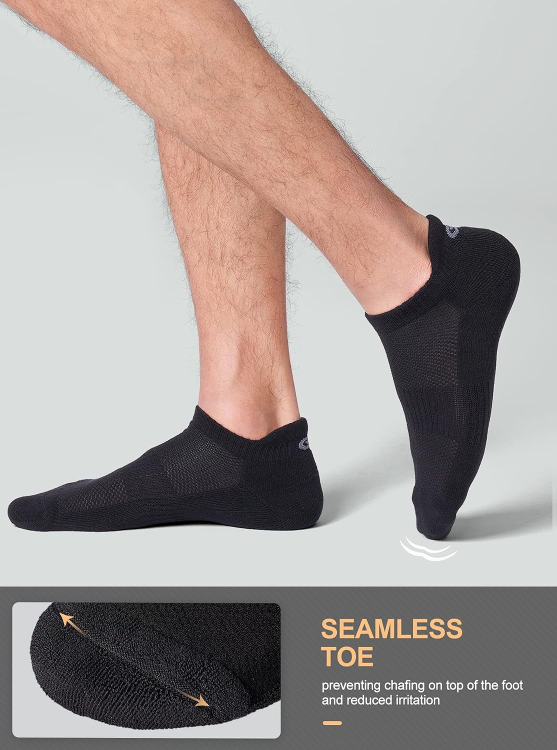 6 Pairs Ankle Athletic Running Socks Low Cut Sports Tab Socks for Men and Women