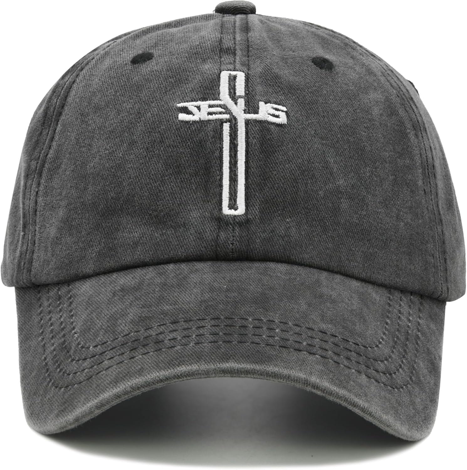 Christian Jesus Cross Hat, Embroidered Baseball Cap for Men Women