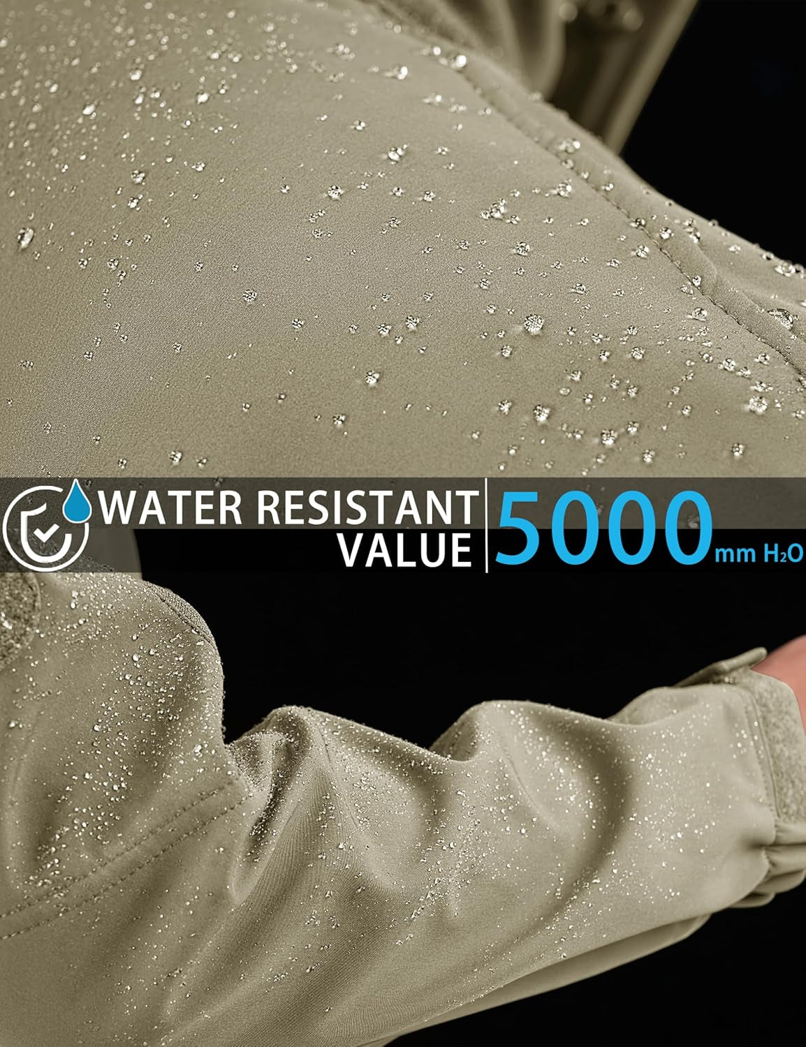 Men'S Tactical Jacket 7 Pockets Performance Fleece Lined Water Resistant Soft Shell Winter Coats