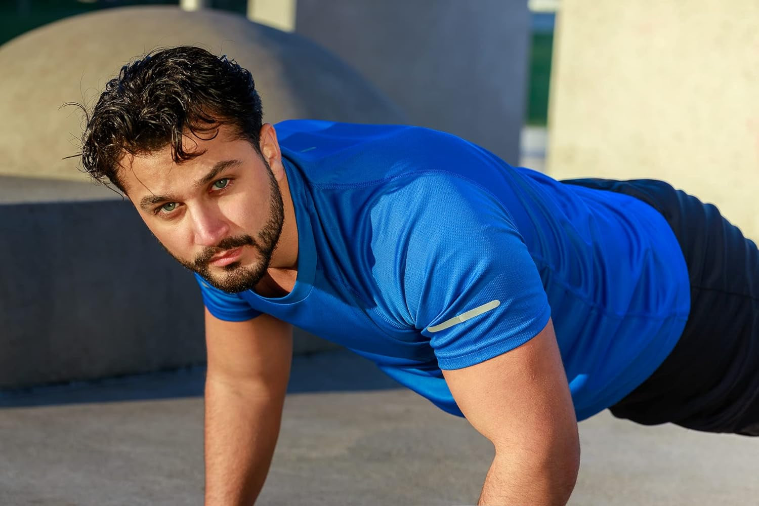 Men'S 1/3 Pack Workout Shirts Quick Dry Moisture Wicking Short Sleeve Mesh Athletic T-Shirts