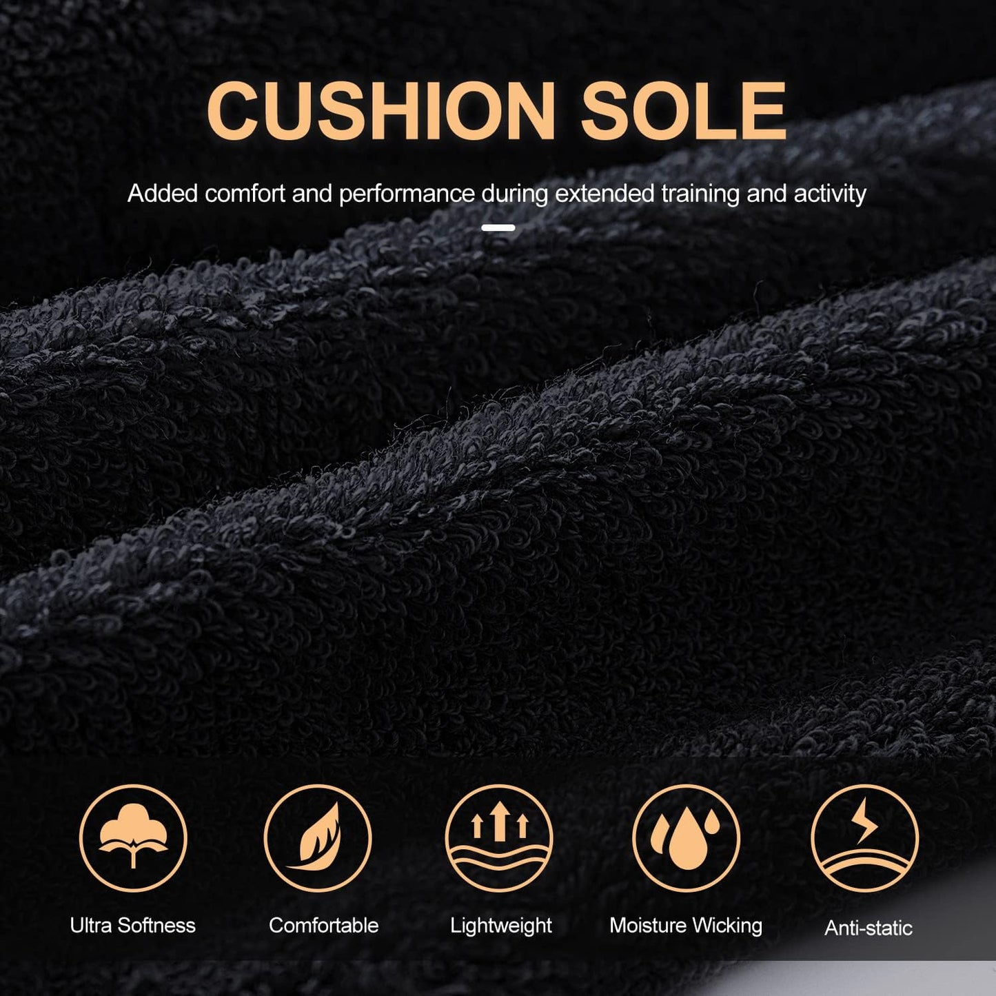 6 Pairs Ankle Athletic Running Socks Low Cut Sports Tab Socks for Men and Women
