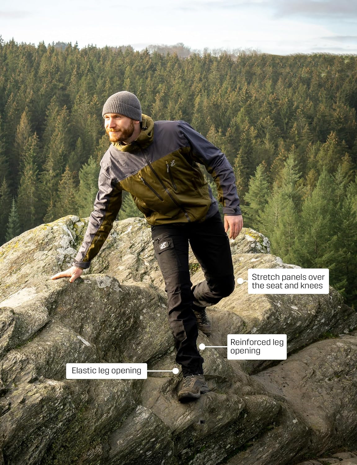 Men'S Nordwand Pants, Durable Pants for All Outdoor Activities
