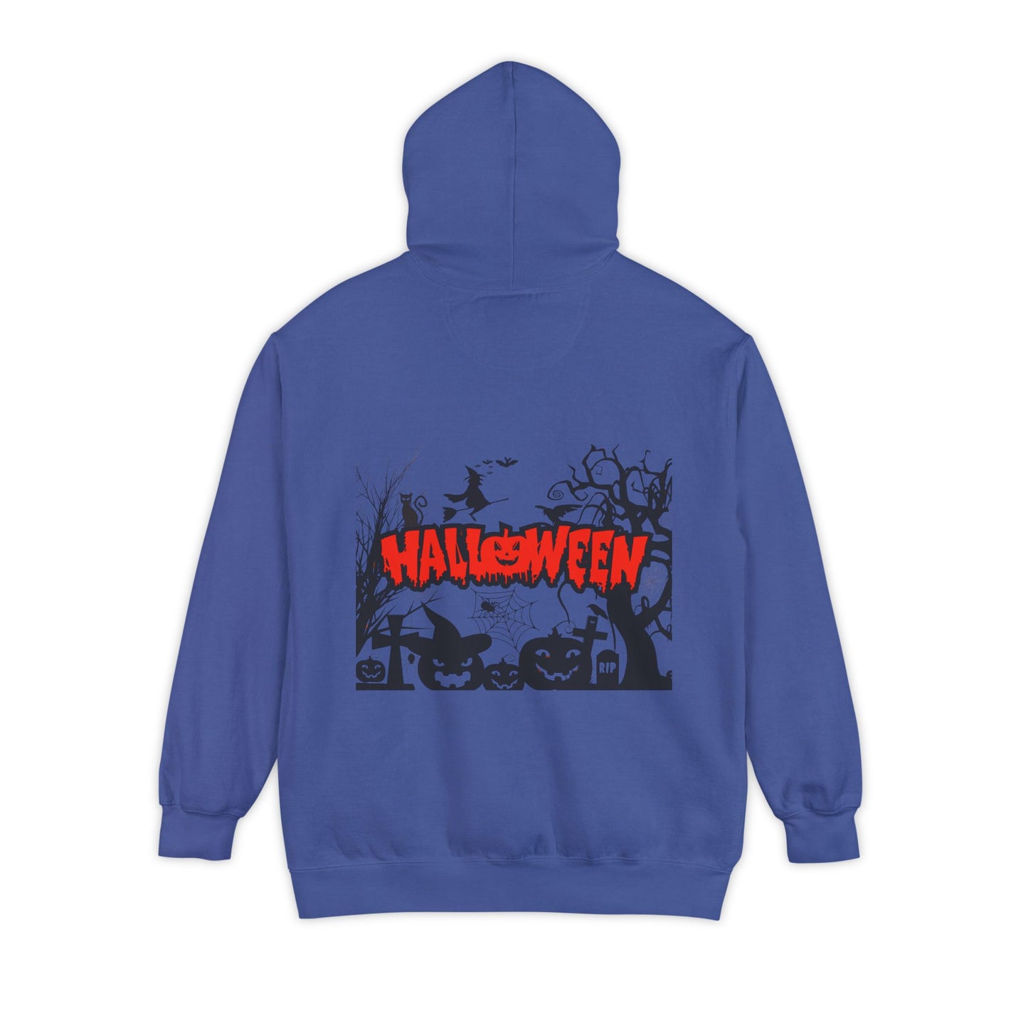 Halloween Unisex Garment-Dyed Hoodie | Cozy Fall Fashion, Spooky Gift for Adults, Perfect for Trick or Treating, Halloween Party Wear
