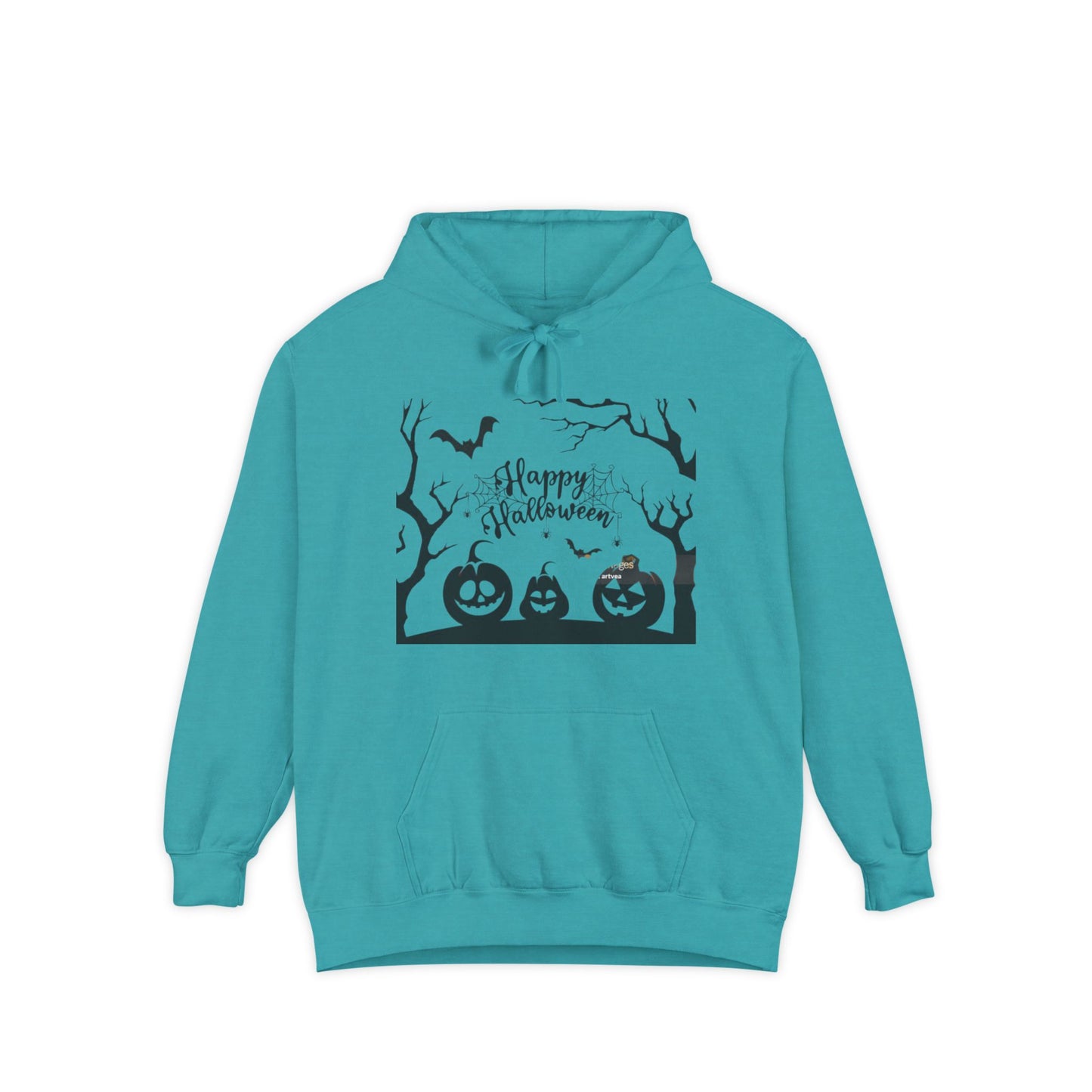 Halloween Unisex Garment-Dyed Hoodie | Cozy Fall Fashion, Spooky Gift for Adults, Perfect for Trick or Treating, Halloween Party Wear