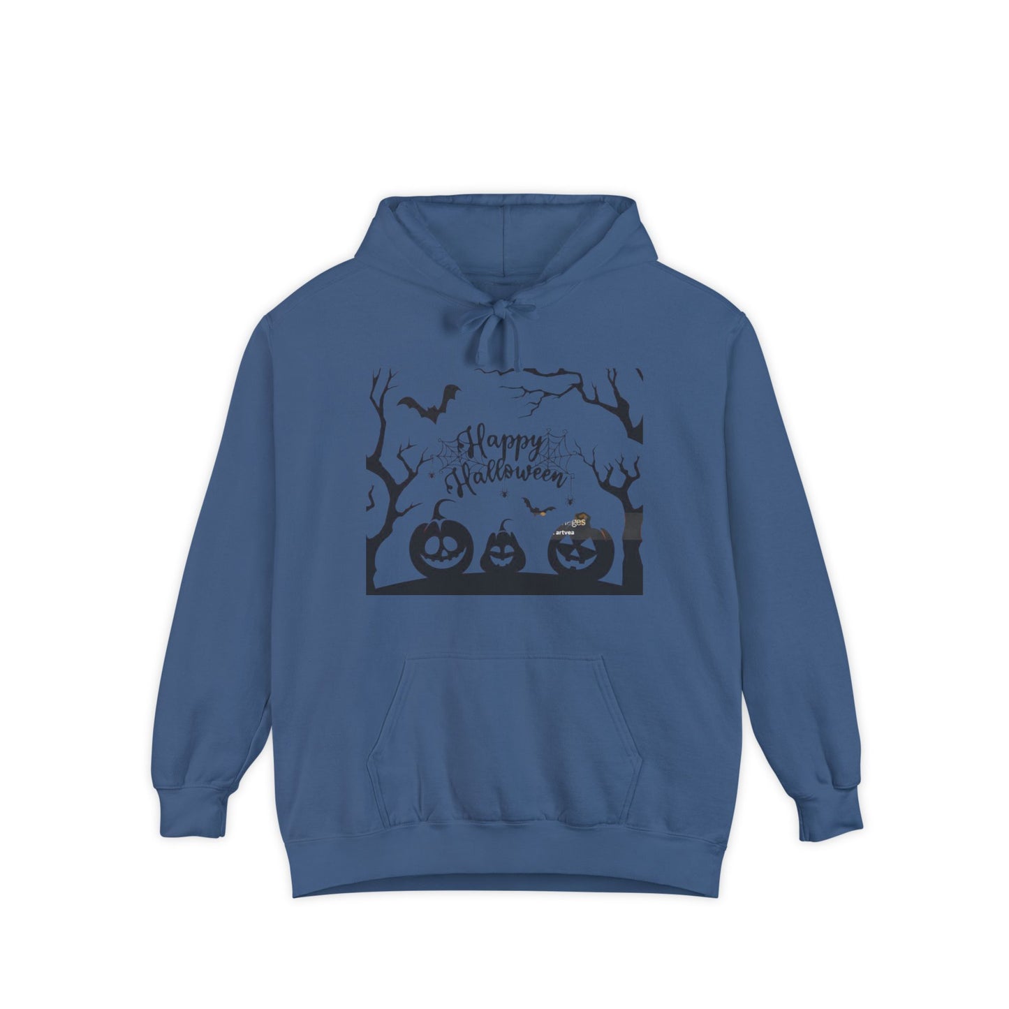Halloween Unisex Garment-Dyed Hoodie | Cozy Fall Fashion, Spooky Gift for Adults, Perfect for Trick or Treating, Halloween Party Wear