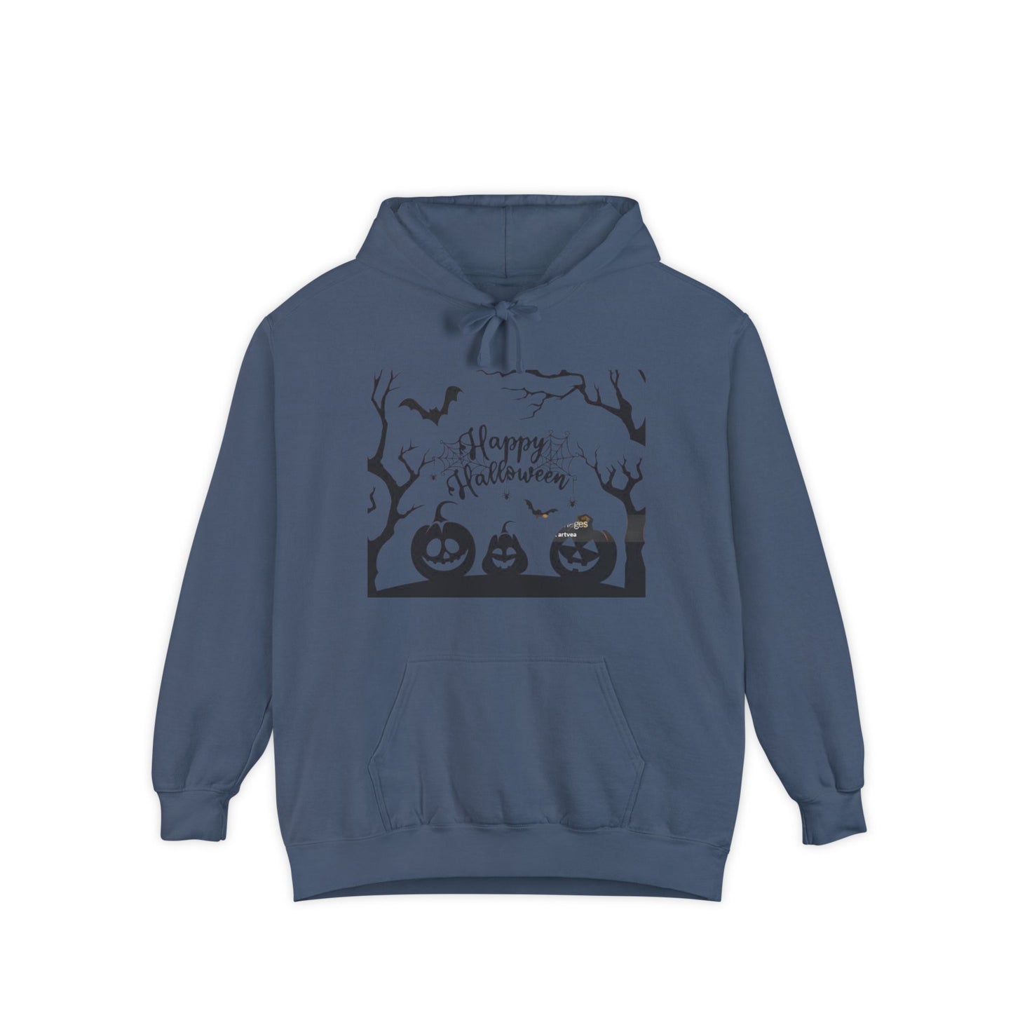 Halloween Unisex Garment-Dyed Hoodie | Cozy Fall Fashion, Spooky Gift for Adults, Perfect for Trick or Treating, Halloween Party Wear