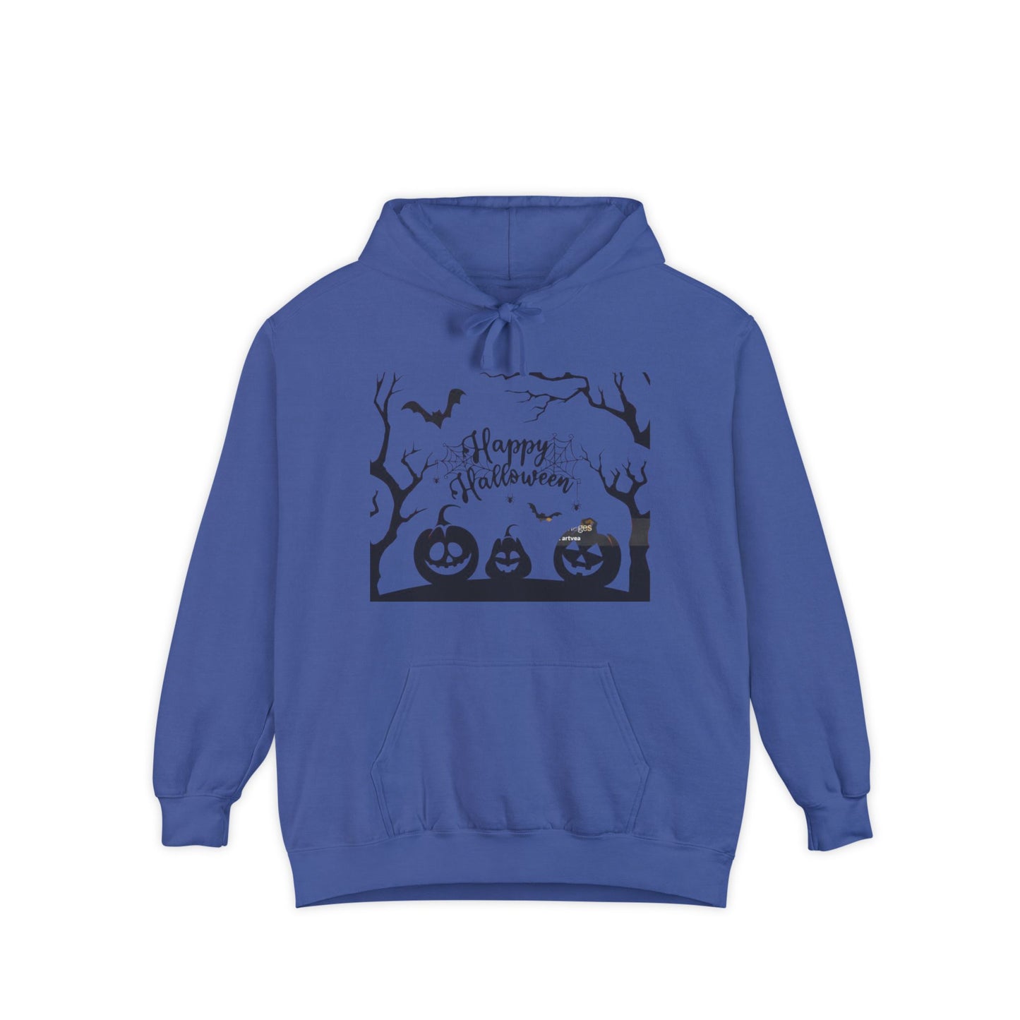 Halloween Unisex Garment-Dyed Hoodie | Cozy Fall Fashion, Spooky Gift for Adults, Perfect for Trick or Treating, Halloween Party Wear