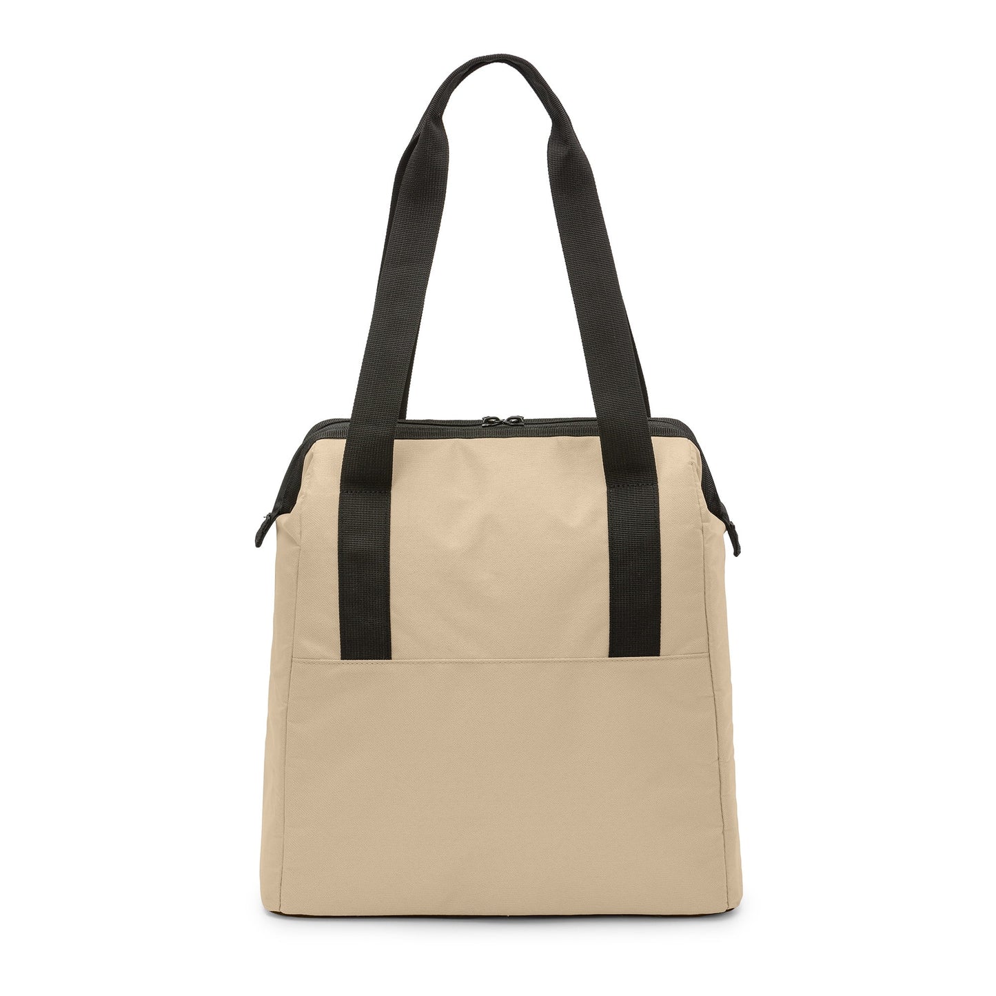(8 Pack)  24 Can Wide Mouth Soft Cooler Tote, Tan, 16.9 Quart Volume Capacity